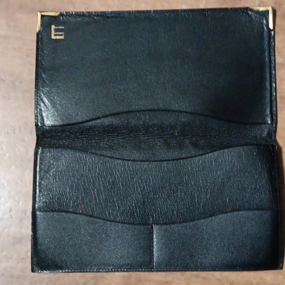 NWOT DUNHILL BLACK LEATHER WALLET - Picture 2 of 7
